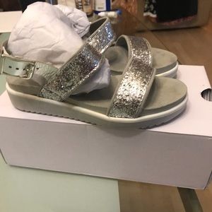 Aldo silver sandals